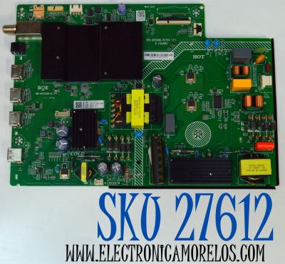 MAIN FUENTE COMBO ORIGINAL PARA TV VIZIO 4K UHD HDR SMARTCAST / NUMERO DE PARTE 60000-00057 / TPD.MT5586.PC753 (T) / MB-MT5586-B / 4700025319 / U24120992 / PANEL BOEI550WQ1 / DISPLAY HV550QUB-F70 REV.2.0 / MODELO V4K55M-0804 / V4K55M-0804 LBVFV9HB