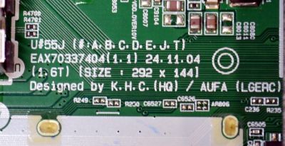 MAIN ORIGINAL PARA TV LG 4K UHD HDR SMART TV / NUMERO DE PARTE 30199001 / EAX70337404 / EAX70337404(1.1) / 330090AE6D / PANEL HC430DQG-ABLA1-9145 / DISPLAY HV430QUB-F7F / MODELO 43UA7500ZUA / 43UA7500ZUA.AUSFLJD - Imagen 3