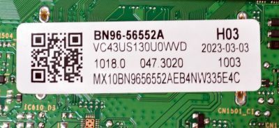 MAIN ORIGINAL PARA TV SAMSUNG 4K UHD HDR / NUMERO DE PARTE BN96-56552A / KANTSU2E_CU7000COB / BN9656552A / MC92A280723A / PANEL CY-BA043HGCR1V / DISPLAY PT430GT01-8 VER.1.1 / MODELO UN43U8000FBXZA /  UN43U8000FBXZA DB01 - Imagen 5