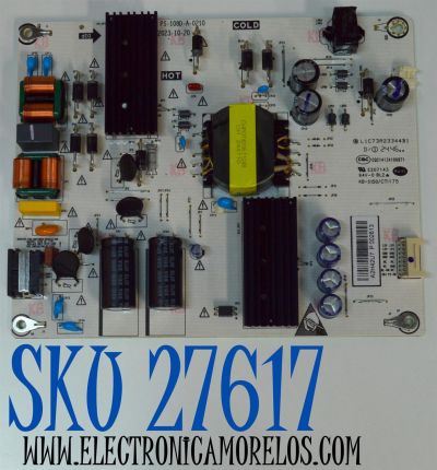 FUENTE DE PODER ORIGINAL PARA TV ONN / NUMERO DE PARTE PS-108D-A-0210 / L1C73A23344B1 / CQC14134106871 / KB-5150 / CTI1 75 / A2H42U7 / PANEL C500Y19-5C / DISPLAY PT500GT04-1 VER.1.1 / MODELO 100012585 50"