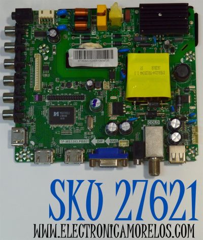 MAIN FUENTE COMBO ORIGINAL PARA TV AVERA / NUMERO DE PARTE L16084493 / TP-MS3393.PB801 / ST3151A04-8 / ST1608AV32AER10N / L16084493-0A02449 / DISPLAY ST3151A04-8 / MODELO 32AER10N