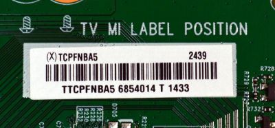 T-CON ORIGINAL PARA TV VIZIO / NUMERO DE PARTE TCPFNBA5 / 715GE497-X0C-000-004I / (X)TCPFNBA5 / TTCPFNBA5 / 6854014 T / PANEL TPT550WR-QVN10.U REV:SBB0M / DISPLAY T550QVN10.B / MODELO V4K55C-0801 / V4K55C-0801 LTCWV2HA - Imagen 2