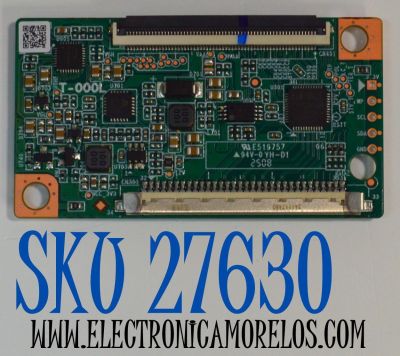 T-CON ORIGINAL PARA TV ONN / NUMERO DE PARTE T-000L / GSDT-000L / PANEL T320XVN02.H / DISPLAY T320XVN02.H / BOARD 32T24 S00 SB / MODELO 100012589 32"