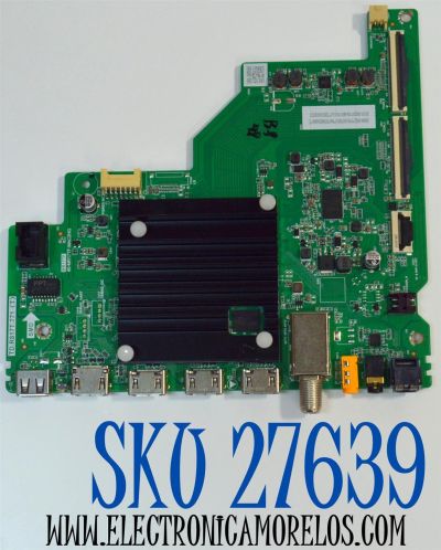 MAIN ORIGINAL PARA TV TCL 4K UHD HDR ROKU TV / NUMERO DE PARTE 30904-000275 / TD.R817T.771 (T) / MR17TF / 40-MR17TF-MAC2HG / 30101-000291 / PANEL LVU500NDEL / DISPLAY V500DJ8-Q01 F4 / MODELO 50S451