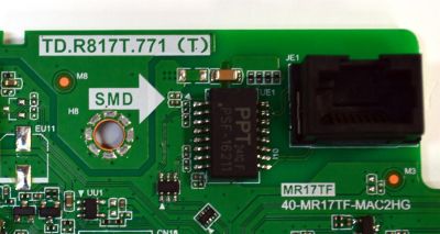 MAIN ORIGINAL PARA TV TCL 4K UHD HDR ROKU TV / NUMERO DE PARTE 30904-000275 / TD.R817T.771 (T) / MR17TF / 40-MR17TF-MAC2HG / 30101-000291 / PANEL LVU500NDEL / DISPLAY V500DJ8-Q01 F4 / MODELO 50S451 - Imagen 3