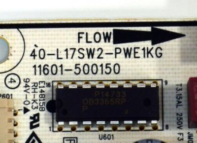 FUENTE DE PODER ORIGINAL PARA TV TCL / G0504-000333 / 40-L17SW2-PWE1KG / 11601-500150 / G0504-000333-Z00 / 20374708 / DISPLAY CV580U3-L02 REV:01 / MODELO 58S571F - Imagen 2