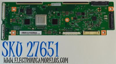 T-CON ORIGINAL PARA TV LG / NUMERO  DE PARTE 6871L-7606B / 6870C-1041A / LE770PQW (HS)(E5) / 7606B / MODELO OLED77C4AUA / OLED77C4AUA.DUSQLJR
