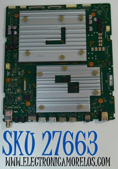 MAIN ORIGINAL PARA TV SONY BRAVIA 4K UHD HDR GOOGLE TV / NUMERO DE PARTE A5067987A 412 / 101898231 / P06211866D / A-5067-987-A 412 / PANEL YDEO065MNS11 / DISPLAY ST6451D07-F V2.1 / MODELO K-65XR70C / K65XR70C