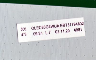 MAIN ORIGINAL PARA TV LG 4K UHD HDR SMART TV / NUMERO DE PARTE EBT67794802 / EAX70181504 / EAX70181504(1.0) / 67794802 / MODELO OLED83G4WUA / OLED83G4WUA.BUSYLJR - Imagen 3