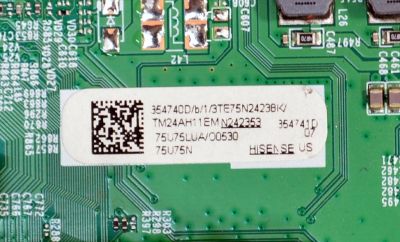 MAIN ORIGINAL PARA TV HISENSE 4K UHD HDR GOOGLE TV / NUMERO DE PARTE 354740 / RSAG7.820.13493/ROH / 75U75LUA / 354741 / N242353 / PANEL HD750H3U73-T0LN / DISPLAY HV750QUB-E94 / MODELO 75U75N - Imagen 2