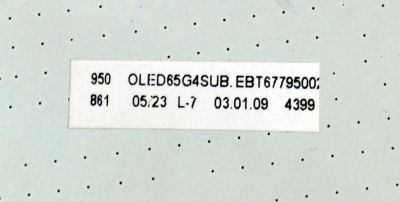 MAIN ORIGINAL PARA TV LG 4K UHD HDR SMART TV / NUMERO DE PARTE EBT67795002 / 67795002 / MODELO OLED65G4SUB / OLED65G4SUB.DUSQLJR - Imagen 3