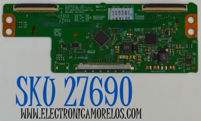 T-CON ORIGINAL PARA TV LG / NUMERO DE PARTE 6871L-3653B / 6870C-0471D / 3653B / PANEL LC420DUE (FG)(A3) / MODELO 42LB5600-UH / 42LB5600-UH.BUSWLJR
