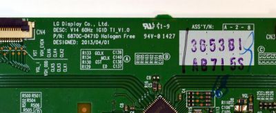 T-CON ORIGINAL PARA TV LG / NUMERO DE PARTE 6871L-3653B / 6870C-0471D / 3653B / PANEL LC420DUE (FG)(A3) / MODELO 42LB5600-UH / 42LB5600-UH.BUSWLJR - Imagen 2
