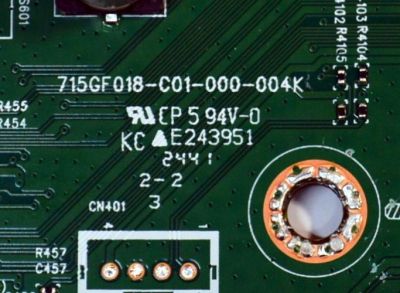 MAIN FUENTE COMBO ORIGINAL PARA TV ONN ROKU 4K UHD HDR / NUMERO DE PARTE XOCB02K017 / 715GF018-C01-000-004K / X0CB02K017 / XOCB02K017020X / T24145-TX / PANEL TPT500WR-QVN04.U / DISPLAY T500QVN04.1 / MODELO 100012585 50" - Imagen 4