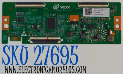 T-CON ORIGINAL PARA TV ONN / NUMERO DE PARTE 8T03D34440AUX / DCBDI-A260H_01 / T500QVN04.1 / 24111100802037 / 206B50000430000WDX / PANEL TPT500WR-QVN04.U / DISPLAY T500QVN04.1 / MODELO 100012585 50"