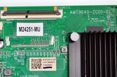 MAIN ORIGINAL PARA TV ONN ROKU 4K UHD HDR / NUMERO DE PARTE 515CT9640M10 / AMT9640-ZC01-01 / M10/5343-01208 / M24251-MU / 2130006802 / PANEL JR745R3HC5K / DISPLAY JR745R3HC5K / BN96-58357A  / MODELO 100044717 75" - Imagen 3