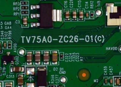T-CON ORIGINAL PARA TV ONN / NUMERO DE PARTE 513C75A0M42 / TV75A0-ZC26-01 (C) / 303C75A0233 / M42/5370-00337 / 2130006804 / PANEL JR745R3HC5K / JR745R3HC5K / BN96-58357A  / MODELO 100044717 75" - Imagen 3