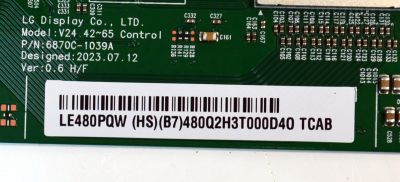T-CON ORIGINAL PARA TV LG / NUMERO DE PARTE 6871L-7794A / 6870C-1039A / LE480PQW (HS)(B7) / 7794A / PANEL AC480AQW / MODELO OLED48C4AUA / OLED48C4AUA.DUSQLJR - Imagen 3