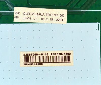 MAIN ORIGINAL PARA TV LG 4K UHD HDR SMART TV / NUMERO DE PARTE EBT67871302 / EAX69982309 / EAX69982309(1.0) / 67871302 / MODELO OLED55C4AUA / OLED55C4AUA.DUSQLJR - Imagen 3