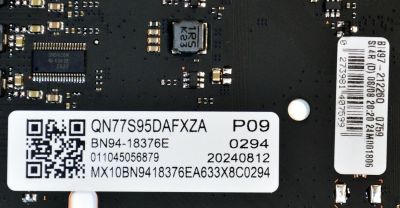 MAIN ORIGINAL PARA TV SAMSUNG 4K UHD HDR SMART TV / NUMERO DE PARTE BN94-18376E / BN41-03223A / BN41-03223 / BN9418376E / BN97-21226Q / BN96-56777F / BN96-000000 / PANEL CY-AD077FLLV2H / DISPLAY BN96-58110B / MODELO QN77S95DDFXZA FD01 / QN77S95DAFXZA - Imagen 2