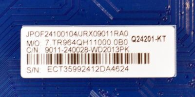 MAIN ORIGINAL PARA TV ONN ROKU 4K UHD HDR / NUMERO DE PARTE 9011-240028-WD2013PK / CVR964_QH / 7.TR964QH11000.0B0 / Q24201-KT / JRX09011RA0 / 24C1801151 / JPOF24100104 / PANEL K430WDJ1 / DISPLAY HV430QUB-F70 / MODELO 100012584 43" - Imagen 4