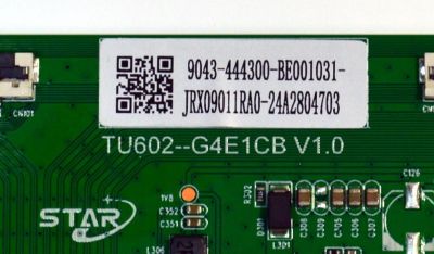 T-CON ORIGINAL PARA TV ONN / NUMERO DE PARTE 9043-444300-BE001031 / TU602-G4E1CB V1.0 / JRX09011RA0 / 24A2804703 / PANEL K430WDJ1 / HV430QUB-F70 / MODELO 100012584 43" - Imagen 2