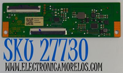 T-CON ORIGINAL PARA TV ONN / NUMERO DE PARTE 513C32B0M02 / TV32B0-ZC26-01(B) / E022M725-A2 / 303C32B0232 / M02/5243-01533 / 2020004089 / PANEL V320BJ9-Q01 / DISPLAY V320BJ9-Q01 REV.C1 / MODELO 100012589 32" / VHD32M-0810