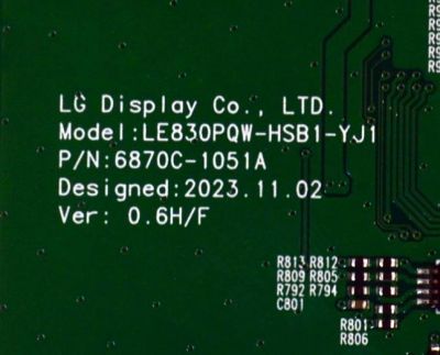 T-CON ORIGINAL PARA TV SAMSUNG / NUMERO DE PARTE 6871L-7727A / 6870C-1051A / LE830PQW-HSB1-YJ1 / LE830PQW (HS)(B3) / 7727A / MODELO QN83S90DDE - Imagen 3
