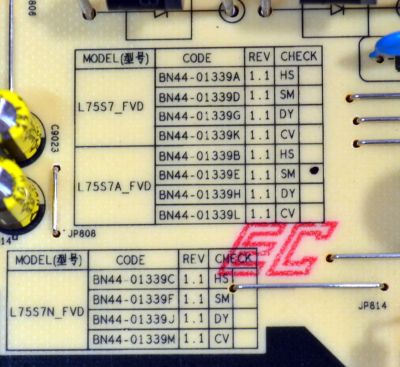 FUENTE DE PODER ORIGINAL PARA TV SAMSUNG / NUMERO DE PARTE BN44-01339E / L75S7A_FVD / BN4401339E / PANEL CY-BF075HGHV8H / DISPLAY ST7461D03-9 V2.1 / MODELO UN75U8000FDXZA / UN75U8000FDXZA CB01 - Imagen 2