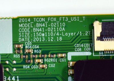 T-CON ORIGINAL PARA TV SAMSUNG / NUMERO DE PARTE BN96-30161A / BN41-02110A / BN41-02110 / BN97-07974D / BN9630161A / PANEL CY-GH048CSLV1H / DISPLAY LSF480HJ01-G01 / MODELO UN48H6350AFXZA / UN48H6350AFXZA TS01 - Imagen 3