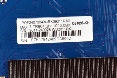 MAIN ORIGINAL PARA TV ONN ROKU 4K UHD HDR / NUMERO DE PARTE 9011-240028-WD2011QK / CVR964_QH / Q24095-KH / JRX09011RA0 / 2491102084 / JPOF24070043 / PANEL K500WDGF / DISPLAY ST4951D02-1 VER.2.1 / MODELO 100012585 50" - Imagen 4
