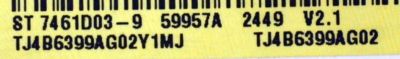 MAIN ORIGINAL PARA TV SAMSUNG 4K UHD HDR SMART TV / NUMERO DE PARTE BN96-60012Z / BN41-03350A / BN41-03350 / KANT_SU2E_FU8 / BN9660012Z / PANEL CY-BF075HGHV8H / DISPLAY ST7461D03-9 V2.1 / MODELO UN75U8000FDXZA / UN75U8000FDXZA CB02 - Imagen 3