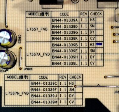 FUENTE DE PODER ORIGINAL PARA TV SAMSUNG / NUMERO DE PARTE BN44-01339B / L75S7A_FVD / BN4401339B / PANEL CY-BF075HGHV8H / CY-BF070HGLV3H / DISPLAY ST7461D03-9 V2.1 / MODELO UN75U8000FDXZA / UN75U8000FDXZA CB02 / UN70U8000FBXZA GB02 / UN70U8000FBXZA - Imagen 3