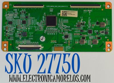 T-CON ORIGINAL PARA TV ONN / NUMERO DE PARTE 513C4953M50 / CCPD_80PIN_GOA_UHD_NOVA V1.2 / M50/2120000556/17 / 1010512686-03281 / PANEL BOEA500WH1 / DISPLAY CC500PV5D VER.17 / MODELO 100012585 50"
