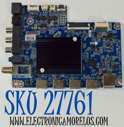 MAIN ORIGINAL PARA TV ONN ROKU 4K UHD HDR / NUMERO DE PARTE JUC7.820.00293822 / RK.M9010-UC / 18134210034 / 2E08922A0 / PANEL C500Y19-5C / DISPLAY CC500PV5D VER.17 / MODELO 100012585 50"