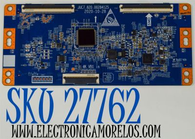 T-CON ORIGINAL PARA TV ONN / NUMERO DE PARTE JUC7.820.00284125 / 18134210034 / 2E08933A0 / 99D21N6T034690 / PANEL C500Y19-5C / DISPLAY CC500PV5D VER.17 / MODELO 100012585 50"