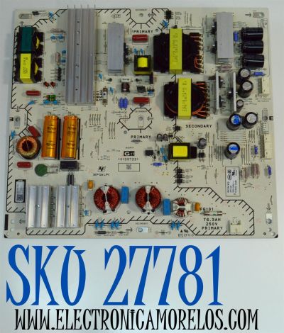 FUENTE DE PODER ORIGINAL PARA TV SONY / NUMERO DE PARTE 101359012 / 101397221 / APS-442(CH) / APS-442 / 101359012-22102003262-B  / PANEL YDCS065MES02 / DISPLAY ST6451D03-B / MODELO XR-65X93CL / XR65X93CL