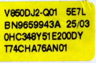 MAIN ORIGINAL PARA TV SAMSUNG 4K UHD HDR / NUMERO DE PARTE BN96-61980M / BN41-03350A / BN41-03350 / KANT_SU2E_FU8 / BN9661980M  / PANEL CY-BF085HGNV3H / DISPLAY V850DJ2-Q01 / BN96-59943A / MODELO UN85U8000FBXZA / UN85U8000FBXZA DB03 - Imagen 4