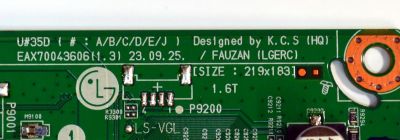 MAIN ORIGINAL PARA TV LG 4K UHD HDR SMART TV  / NUMERO DE PARTE EBU67916406 / EAX70043606 / EAX70043606(1.0) / 67916406 / PANEL NC650TQG-VCKHA / DISPLAY ST6451D06-2 VER.2.1 / MODELO 65UT8000AUA / 65UT8000AUA.BUSCLJM - Imagen 3