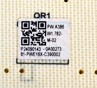 FUENTE DE PODER ORIGINAL PARA TV PANASONIC / NUMERO DE PARTE 81-PWE16X-C390002 / PW.A386W1.782 / P24090143-0A00273 / PANEL LVU650CSDX E1016 / DISPLAY ST6451D08-5 VER.2.2  / MODELO TV-65W95APK - Imagen 3