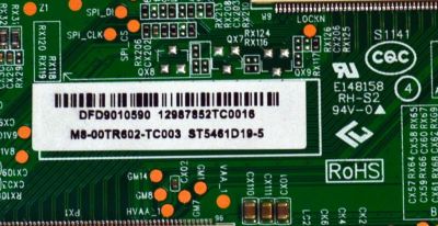 T-CON ORIGINAL PARA TV PANDA / NUMERO DE PARTE M8-00TR602-TC003 / 40-TRD602-TCC4HG / ST5461D19-5 / DFD9010590 / 12987852TC0016 / E148158 / DISPLAY ST5461D19-5 / MODELO 55" - Imagen 2