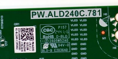 LED DRIVER ORIGINAL PARA TV PANASONIC / NUMERO DE PARTE 81-BLI24X-C195002 / PW.ALD240C.781 / Z24100009-0A00562 / PW.ALD240C.781.A7.1.2 / PW.ALD240C.781-M-03 / PANEL LVU650CSDX E1016 / DISPLAY ST6451D08-5 VER.2.2  / MODELO TV-65W95APK - Imagen 2
