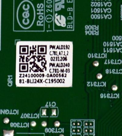 LED DRIVER ORIGINAL PARA TV PANASONIC / NUMERO DE PARTE 81-BLI24X-C195002 / PW.ALD240C.781 / Z24100009-0A00562 / PW.ALD240C.781.A7.1.2 / PW.ALD240C.781-M-03 / PANEL LVU650CSDX E1016 / DISPLAY ST6451D08-5 VER.2.2  / MODELO TV-65W95APK - Imagen 3