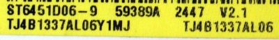 MAIN ORIGINAL PARA TV SAMSUNG 4K UHD HDR SMART TV / NUMERO DE PARTE BN96-61264V / BN41-03350A / BN41-03350 / KANT_SU2E_FU8 / BN9661264V / PANEL CY-BF065HGHV8H / DISPLAY ST6451D06-9 V2.1 / MODELO UN65U8000FBXZA / UN65U8000FBXZA CB01 - Imagen 2