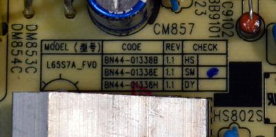 FUENTE DE PODER ORIGINAL PARA TV SAMSUNG / NUMERO DE PARTE BN44-01338E / L65S7A_FVD / BN4401338E / PANEL CY-BF065HGHV8H / DISPLAY ST6451D06-9 V2.1 / MODELO UN65U8000FBXZA / UN65U8000FBXZA CB01 - Imagen 2