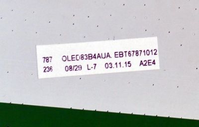 MAIN ORIGINAL PARA TV LG 4K UHD HDR SMART TV / NUMERO DE PARTE EBT67871012 / EAX70015407 / EAX70015407(1.0) / 67871012 / PANEL LE830AQU (ES)(A1) / MODELO OLED83B4AUA / OLED83B4AUA.BUSYLJR - Imagen 3