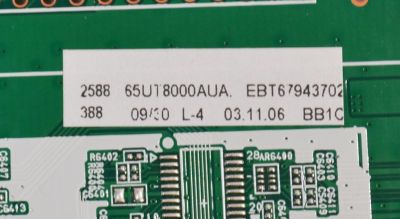 MAIN ORIGINAL PARA TV LG 4K UHD HDR SMART TV / NUMERO DE PARTE EBT67943702 / EAX70043606 / EAX70043606(1.3) / 67943702 / PANEL NC650TQG-AAKHA / MODELO 65UT8000AUA / 65UT8000AUA.BUSYLKR - Imagen 3