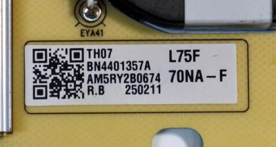 FUENTE DE PODER ORIGINAL PARA TV SAMSUNG / NUMERO DE PARTE BN44-01357A / L75F70NA_FHS / BN4401357A / PANEL CY-QF075RMHV1H / DISPLAY ST746AD05-D V2.1 / MODELO QN75LS03FWDXZA / QN75LS03FWDXZA CA01 - Imagen 3