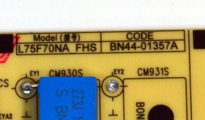 FUENTE DE PODER ORIGINAL PARA TV SAMSUNG / NUMERO DE PARTE BN44-01357A / L75F70NA_FHS / BN4401357A / PANEL CY-QF075RMHV1H / DISPLAY ST746AD05-D V2.1 / MODELO QN75LS03FWDXZA / QN75LS03FWDXZA CA01 - Imagen 2