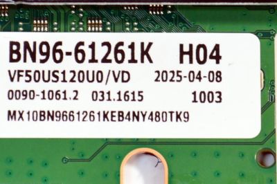 MAIN ORIGINAL PARA TV SAMSUNG 4K UHD HDR SMART TV / NUMERO DE PARTE BN96-61261K / BN41-03350A / BN41-03350 / KANT_SU2E_FU8 / BN9661261K / PANEL CY-BF050HGNV3H / DISPLAY V500DJ7-QE1 / BN96-59506A / MODELO UN50U8000FBXZA / UN50U8000FBXZA DB01 - Imagen 3